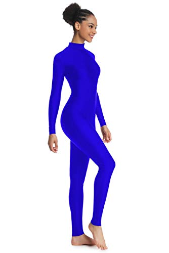 Image of Adult High Neck Long Sleeve Dance Unitard for Women Bodysuits