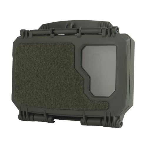 Tactical Phone Chest Mount - Upgraded MOLLE Phone Pouch with Reinforced Lining, Quick Release Holster for Vest Backpack, Fits 4.7"-6.7" Phones（Plus）