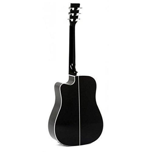 Guitares électro acoustiques SIGMA DMC1STEB BLACK Folk électro - Les Beatles, Paul McCartney, John Lennon, RIngo Starr, George Harrison Guitares électro acoustiques SIGMA DMC1STEB BLACK Folk électro – Image 3