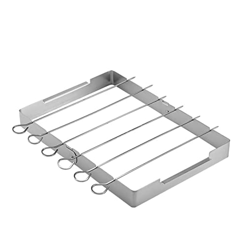 HANABASS Stainless Steel BBQ Grill Stand Heat-Resistant Rack Barbecue Tool for Outdoor Cooking