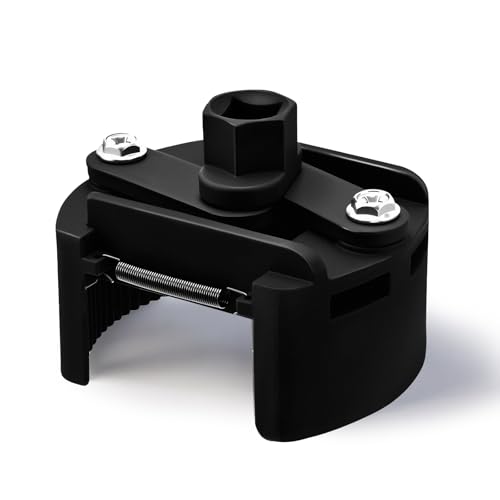 HuuppHip Clé Filtre à Huile Universelle 80-105 mm, Clé à Filtre à Huile Réglable Pour Voiture Moto, Outil Démontage Installation Rapide, Utilisation Garage Atelier Mécanique