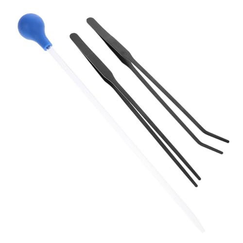 VANZACK Aquarium Water Changer Kit 1 Set Manual Fish Tank Dropper Pipette Tweezers Cleaning Tools