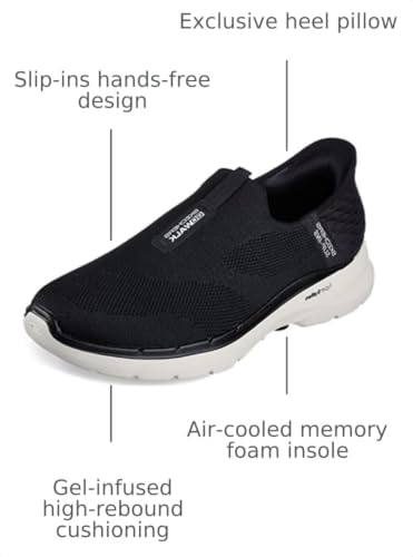 Image of Skechers Men's Slip-ins: GO Walk 6 - Easy On Slip-On Walking Sneakers