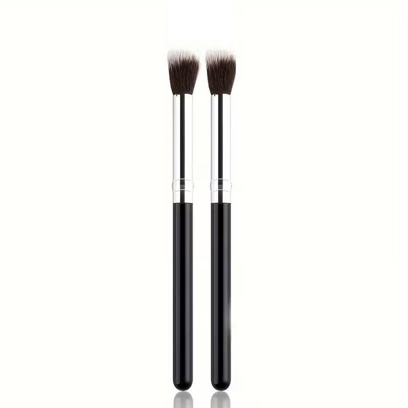 2pcs Soft Bristle Nail Art Brush Pens Set for Gradient Dust Cleaning Multi-Function Manicure Tools