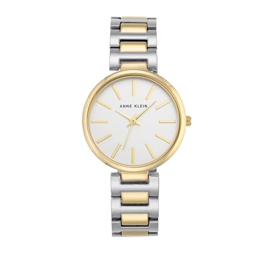 Relógio feminino Anne Klein AK/2787SVTT, dois tons