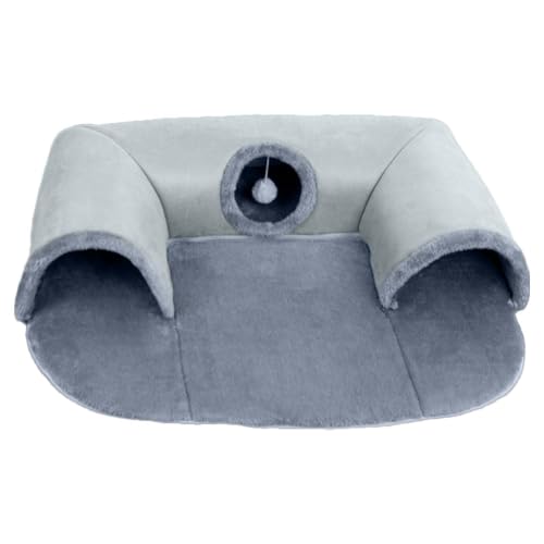 Cama plegable para gatos en forma de U lavable y extraíble para mascotas pequeñas 2