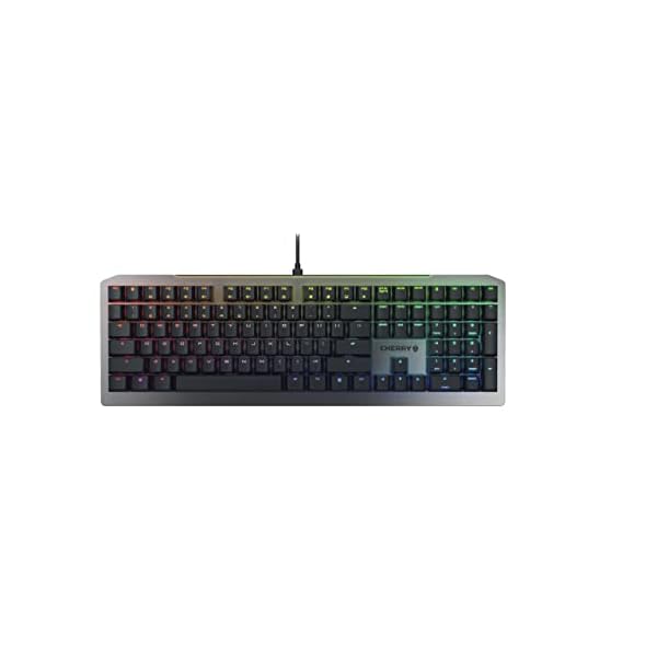 Cherry MV 3.0 Viola Wired Mechanical Gaming Keyboard. RGB Backlight with Cross Linear Viola Switches. from The Makers of The MX Switch. (Black)