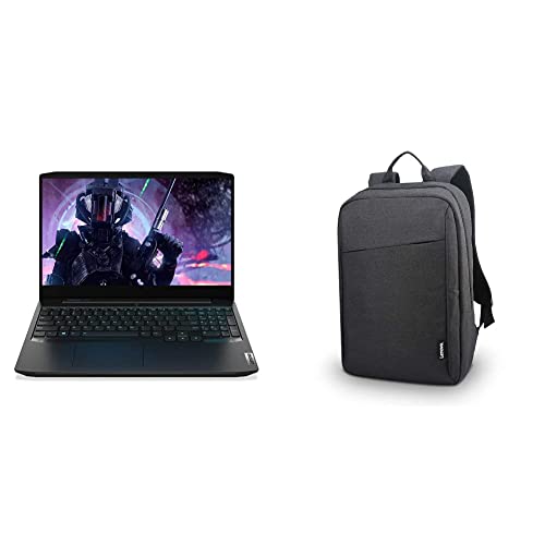 Image of Lenovo IdeaPad Gaming 3 10th Gen Intel Core i5-10300H 15.6 FHD IPS Gaming Laptop (8GB /1TB+256GB SSD /Windows 10 /NVIDIA GTX 1650Ti 4GB /Onyx Black /2.2Kg), 81Y400VBIN + 15.6 inch Backpack