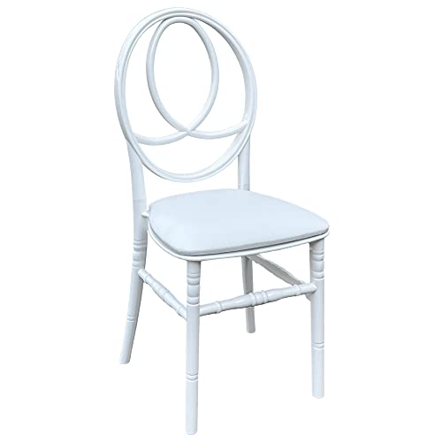 okaffarefatto zimbardi costanza Chaise blanche avec coussin en similicuir new phoenix en plastique...