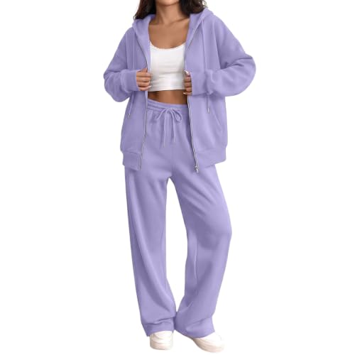 SdGgsgv Womens Sweat Set Hooded Sweatshirts Jogger Pants Gym Sweat Sets - image 1