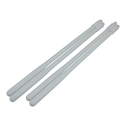 Spintastics Glow in The Dark 2 Pack of Unbreakable Polycarbonate Diabolo Sticks