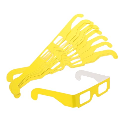 Mipcase Gafas de Difracción Rectangulares Luz para Música y Fiestas al Aire Libre, 20 Pares Efecto Visual Cómodo para Uso Prolongado