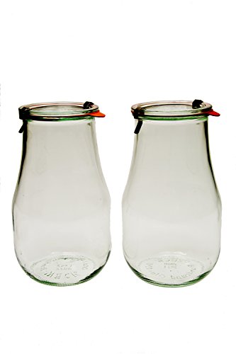 Weck 739 Tulip Jar - 2.5 Liters, Set Of 2 #TOP1