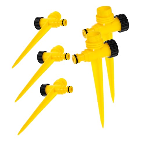 KAILIKETIY 5個 園芸用プラスチックスプリンクラースパイク 自動旋式散水器用地面固定台 軽量設置簡単 安定性 家菜園 芝生 花壇 灌漑支援