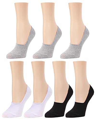 MeMoi High-Cut Cotton Blend Sneaker Liner 7 Pack