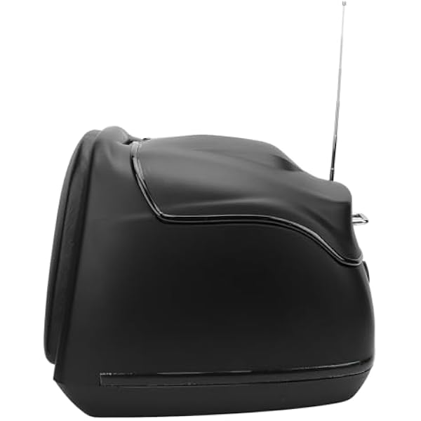 Kufer Motocyklowy w Stylu Retro 38L Wodoodporny Kufer na Bagażnik do Hulajnogi Elektrycznej, materiał ABS (Czarny)