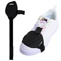 Motorrad Schuhschutz mit Verstellbarem Elastischem Band, Rutschfester Gear Shifter Schaltschutz Pad aus Gummi, Schutz für Schuhe und Stiefel, Wetterbeständig und Langlebig, motorrad schuhschutz
