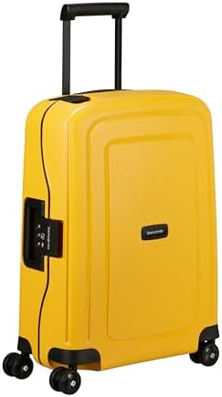 Samsonite S'Cure Spinner Handgepäckkoffer, 55 cm | Grün, Hartschalenkoffer, 55H x 40W x 20D cm, 34 L, 2.9 kg, mit TSA-Schloss und höhenverstellbarem Trolley-Griff