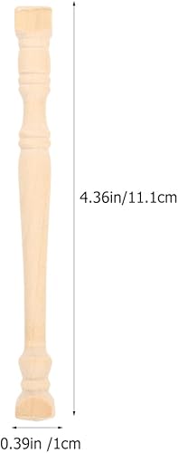 8pcs Dollhouse Pilares romanos de madera: muebles en miniatura de 4.37 pulgadas Pilar de madera modelo Photo Props - Mini decoración del hogar para