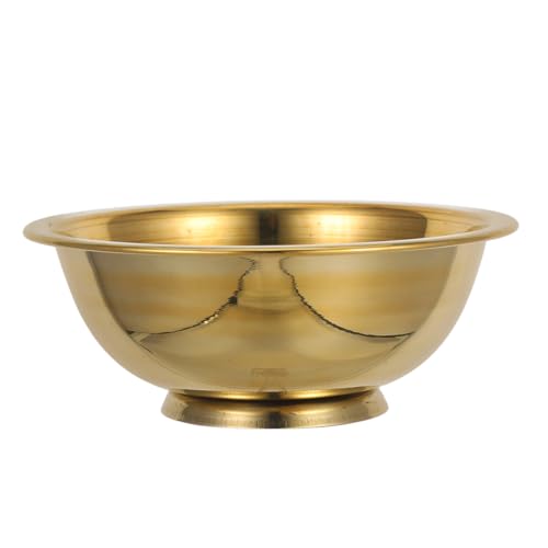 OUNONA Ciotola rituale in rame buddista Alar Forniture Piccola Ciotola Decorativa per Yoga Meditazione Festiva Incenso Decorazione