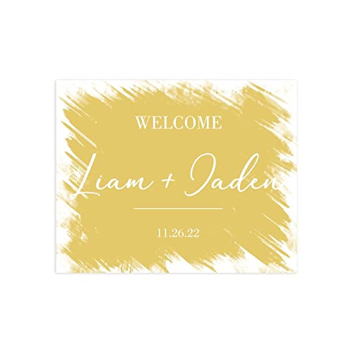 Panneau de calligraphie moderne écrit pour l'entrée des mariés décor de réception - 2