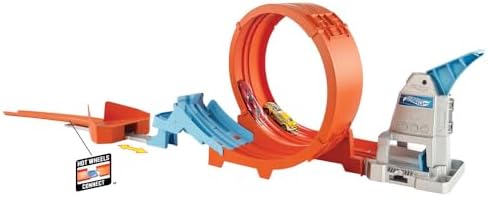 Hot Wheels® Loop Stunt Champion™ Track Set with Dual-Track Loop, Dual Launch, Spring Ramp & 1 Car for Kids 4 Years Old & Older