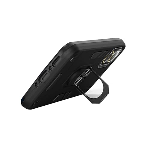 Image of amazon basics Kickstand Mobile Cover (360 Rotating Ring Holder) for Realme C67 4G (Black)