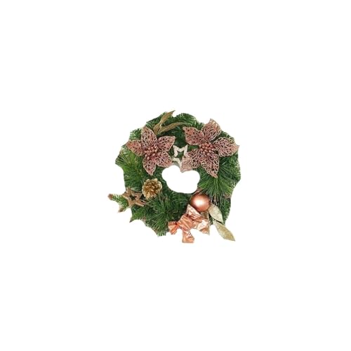 Couronne de décoration de Noël x2 pour extérieur modèle B suspendu