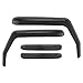 KJWPYNF Déflecteur de fenêtre latérale de Voiture auvents extérieurs abris Pare-Vent Pare-Pluie Pare-Soleil, pour Jeep Wrangler 4 Portes JK 2007-2018