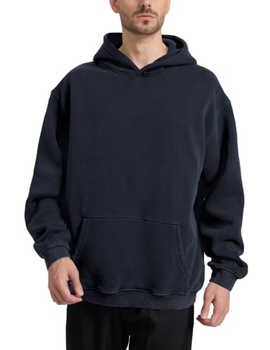 Image of Hatant Oversized Hoodie Sweatshirts for Men Couples Heavyweight Hoodies Pullover Vintage Mens Acid Wash Sweaters Clothes 2026