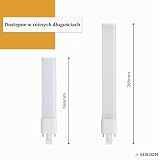 SEBSON Lampa LED G23 5W – zastępuje Kompaktową świetlówkę CFL 11W | kompatybilna z Dulux S & PL-S | Trzonek 2-pin, 4000K 1000lm, 230V AC & CCG