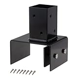 アイガーデン(igarden) ラティスポスト固定金具 12cmブロック 逆留め用1個 ポール固定金具 柱固定金具 (1, 12cmブロック用逆)