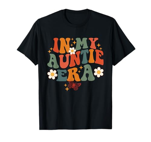 In My Auntie Era Retro Funny Cool Auntie Club Family Outfits T-Shirt