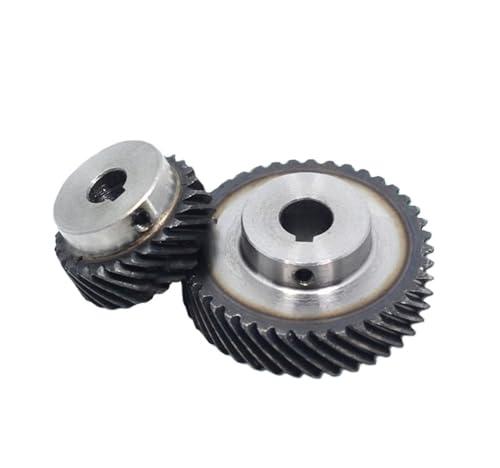 Bevel Gear Pinion Hardware Mechanical 1pcs 2M 12Teeh 45 Degree Left-Handed Helical Gear Steel Gear Keyway Bore 10/12/14/15/17/19mm(12mm (Keyway 4mm))