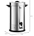 Waring Commercial WCU110 Coffee Urn, 110 Cup Capacity, Stainless Steel , 1500W, 120V, 5-15 Phase Plug, Silver
