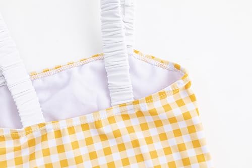 LIZENS Girls One Piece Swimsuits Cute Girls Swimwear Vintage Style4