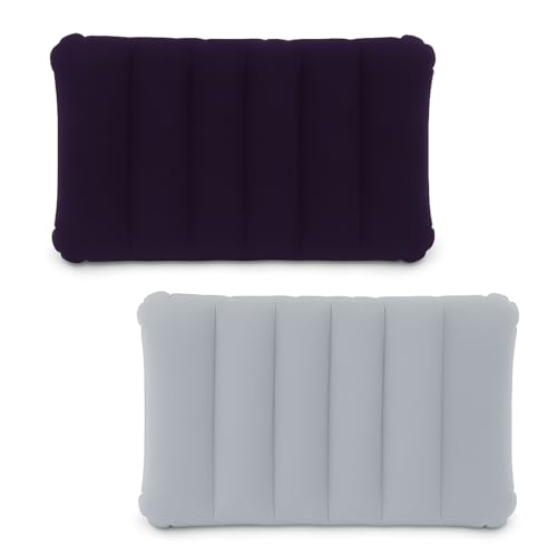KIRZAX 2 almohadas hinchables para camping,viajes,cojín de aire para oficina, escapadas...