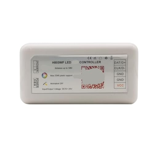 Pilote LED H803 de contrôle couleur bricolage max 2048 pixels DC5-24V pour ruban