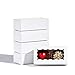 JCXPACK 12PCS 4.17 x 2.16 x 1.37 Inches Premium White Macaron Boxes for 2, Macaron Containers, Macaron Packaging for Wedding, Party, Thank You Favors