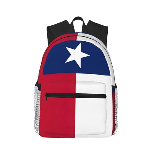 Sac à dos de ville drapeau du Texas noir One Size à poches