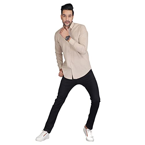 Image of Man Slim Fit Cotton Casual Shirt