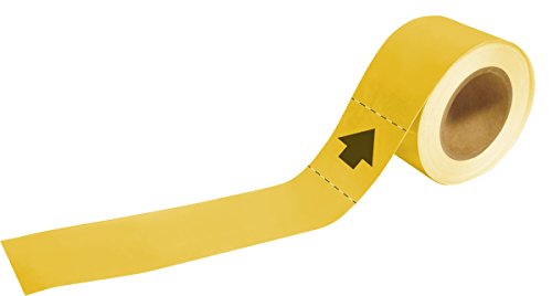 Rotuladores para tuberías Brady 73944 en plástico amarillo de 5x30 cm
