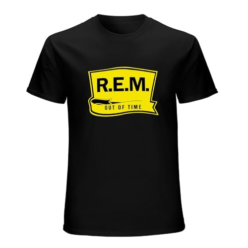 Photo de R.E.M Out of Time T-Shirt Unisex Gift Men's Black Tees M