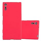 Cadorabo Hülle kompatibel mit Sony Xperia XZ/XZs Schutzhülle TPU Silikon Hülle Frost Design Slim Kratzfest Weiche Gummi mit R&umschutz Hülle Hülle für Sony Xperia XZ/XZs in Rot