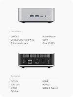 MINIS FORUM AI X1-255 Mini-PC, AMD Ryzen 7 255 (8C/16T, bis zu 4,9 GHz), 32 GB DDR5 RAM, 1 TB M.2 SSD, HDMI/DP/USB4 (4K@120 Hz), 2,5G LAN, Wi-Fi 7/BT5.4,Oculink Support – Ansicht 7