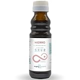 hierro liquido para embarazadas SUPER DELICIOSO Y SALUDABLE: Nuestra alta dosis de Hierro Liposomal con excelente sabor natural a cereza/vainilla se elabora sin colorantes, saborizantes ni conservantes artificiales. Se recomienda una dosis diaria de 5 ml. Esto corresponde a 25 raciones por botella.