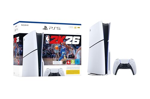 Playstation Sony, Pack Console PS5 standard, avec 1 Manette Sans Fil DualSense + jeu NBA 2K26 (code de téléchargement)