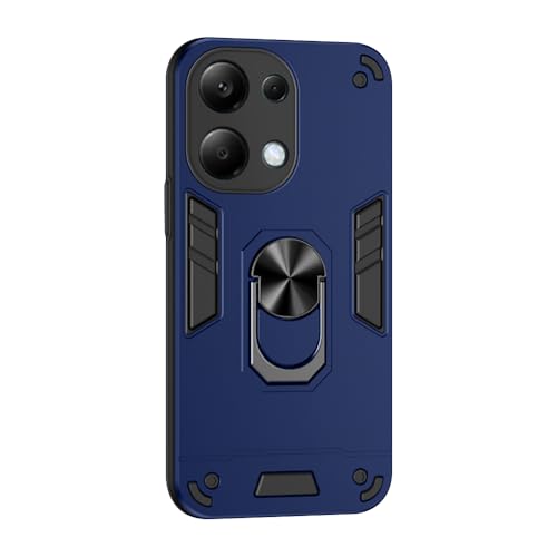 Image of amazon basics Kickstand Mobile Cover (360 Rotating Ring Holder) for Mi Redmi Note 13 Pro 5G (Blue)