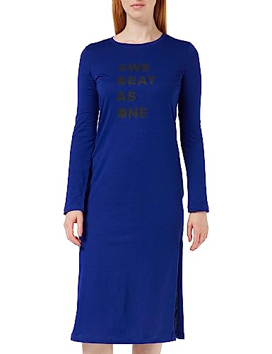 Armani Exchange Sostenible, Soft Touch Vestido Informal, Blue Speed, L para Mujer