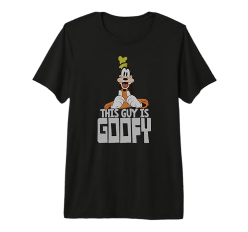 T-shirt Goofy Disney original en coton de style premium pour homme